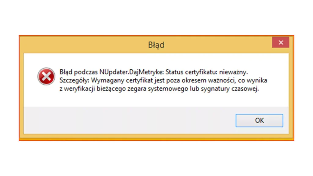 Błąd programu Płatnik ZUS podczas aktualizacji